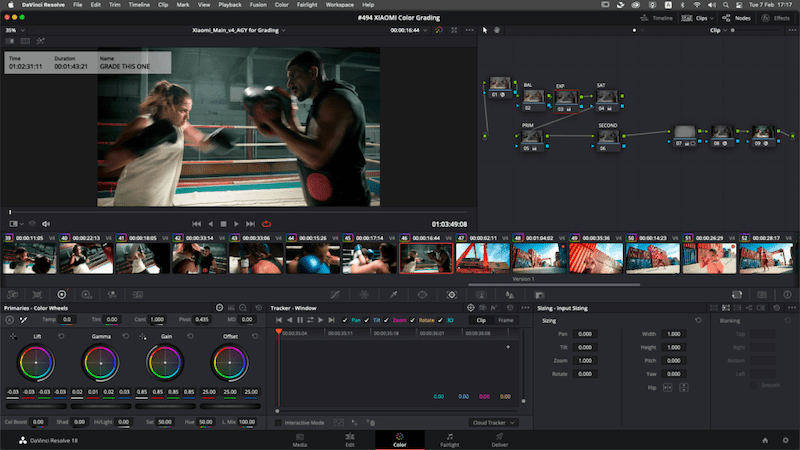 davinci resolve color grading services cut mix color post production company